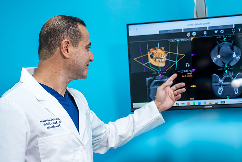 doctor going over dental procedures