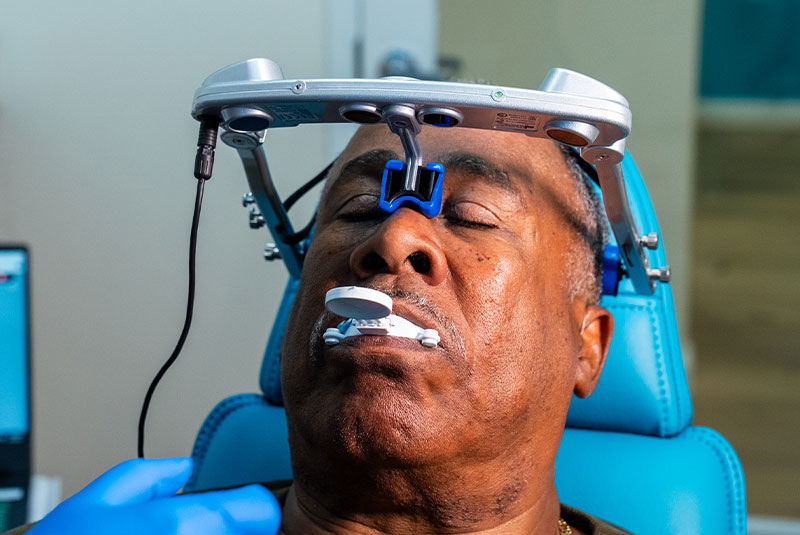 dental patient undergoing sedation for their dental treatment
